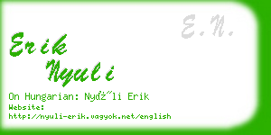 erik nyuli business card